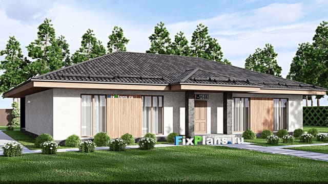 Одноэтажный дом F-12833