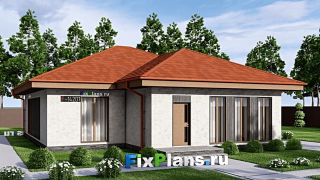 Одноэтажный дом F-14201