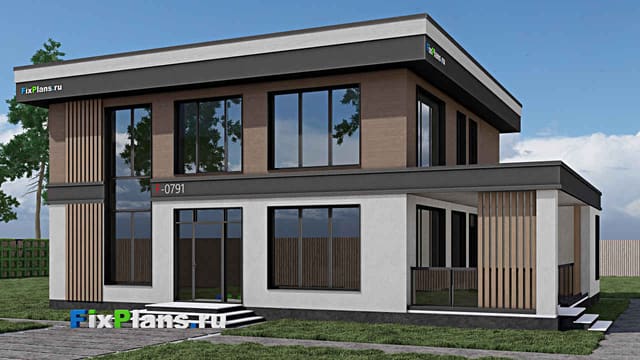 Двухэтажный дом F - 0791