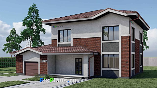 Двухэтажный дом F-0476