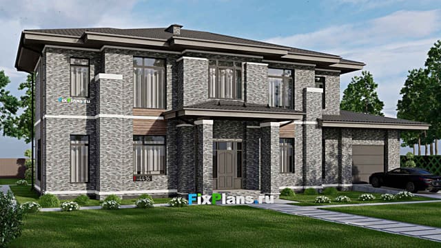 Двухэтажный дом F-4436