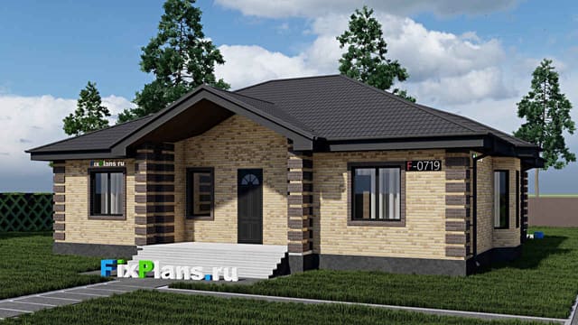 Одноэтажный дом F - 0719